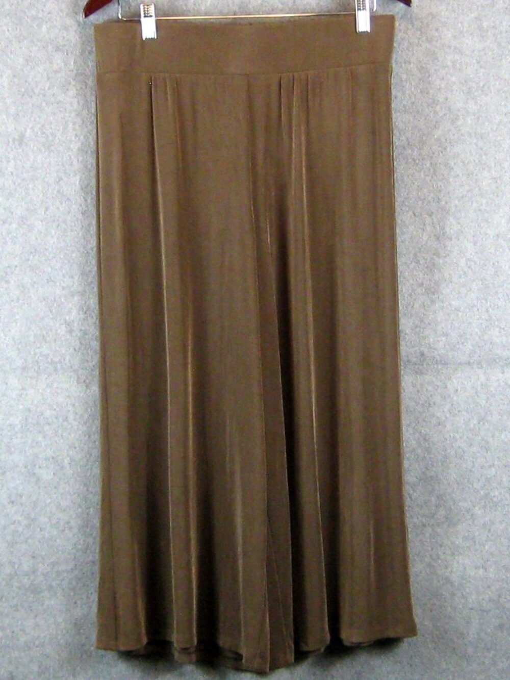 Chico's Travelers Wide Leg Crop Pants Sz 2 Large Camel